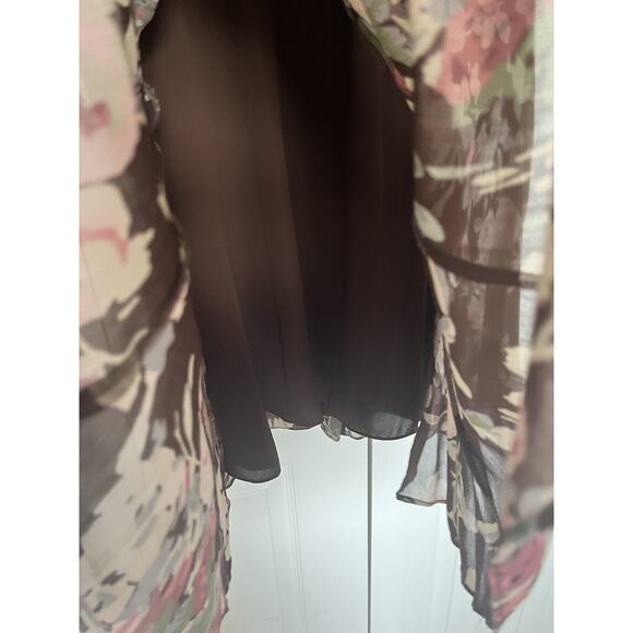Women’s Ralph Lauren Brown Floral Dress Size 12 NWT - Picture 4 of 6
